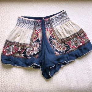 Free People Embroidered Shorts